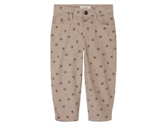 Lil Atelier gray morn floral pants